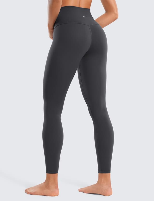 Detalle de CRZ YOGA Butterluxe Damen Sportleggings mit hohem Bund (64 cm, blickdicht) – 7/8 Länge