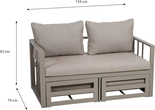 Thumbnail 2 de Greemotion Garden Sofá Nassau Multifuncional con Taburete