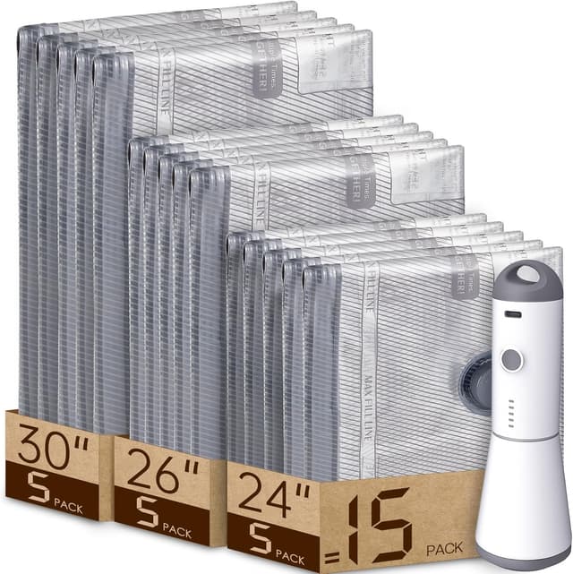 Detalle de Vacbird Travel vacuum bags 15 pack