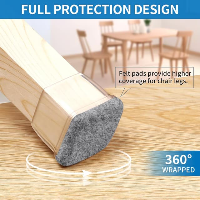 Detalle 2 de Stuhlbein Schutzhüllen mit Filz Ø13-20 mm