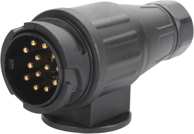 Thumbnail 6 de Yuanjoy 7-poliger Anhängerstecker Metall 12V