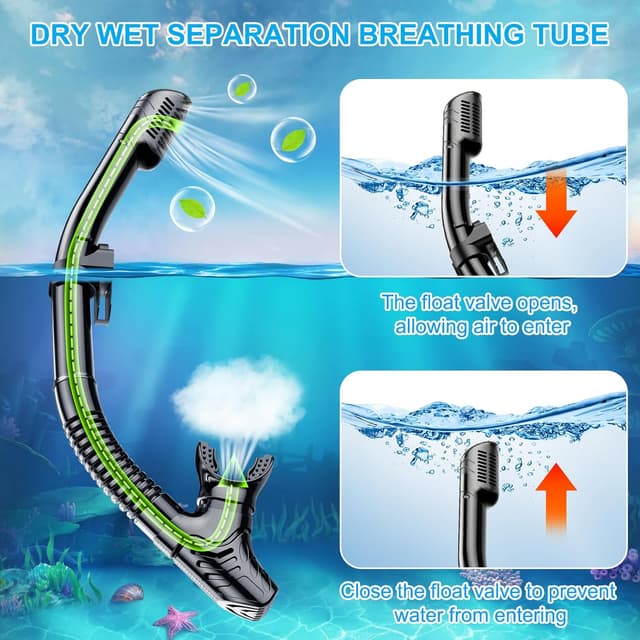 Detalle 2 de Mengine Snorkel Set for adults snorkelling