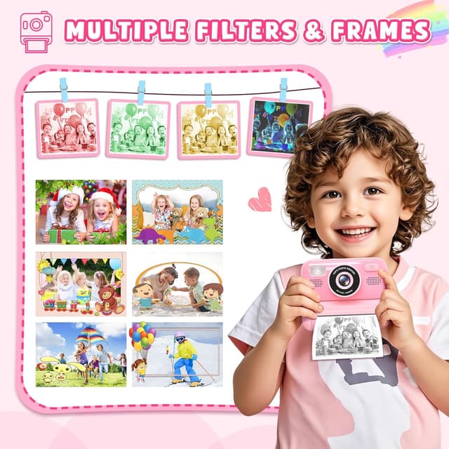 Thumbnail 5 de Subtail Kids Camera Instant Print 32GB