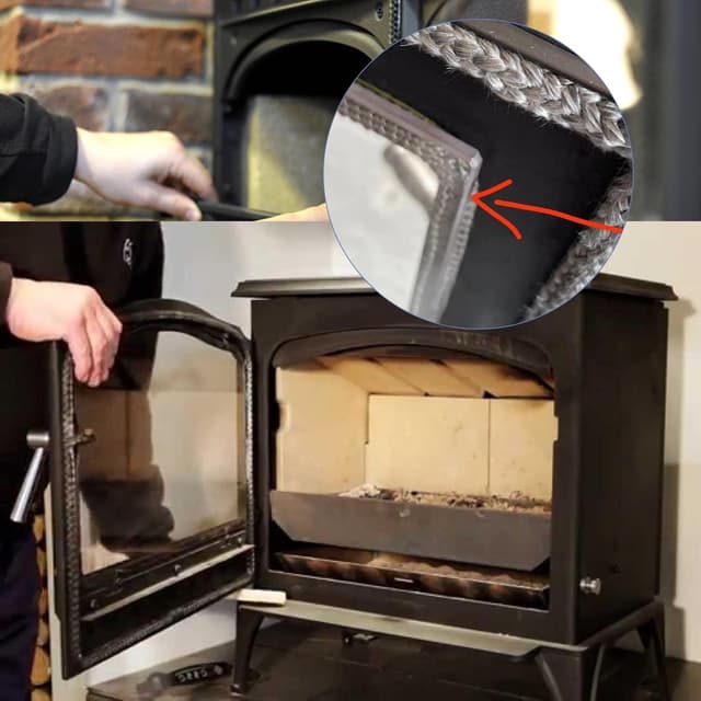 Thumbnail 4 de LANUCN Kamin Dichtband 2 m Dichtschnur für Ofenrohr 🧯