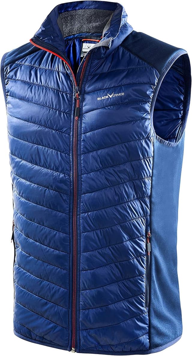 Detalle de Black Crevice Gilet sans manches pour homme en polaire extensible : chaud, respirant et pratique