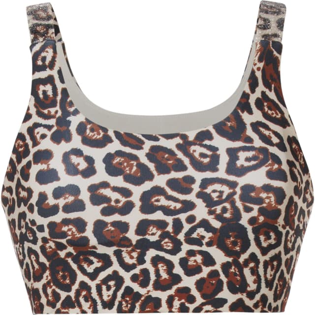 Detalle de Goldbergh Althea: sujetador deportivo con tirantes ajustables y detalle de cristales