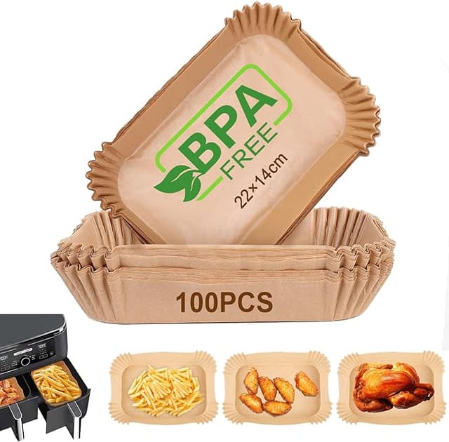 Imagen de AiQInu Papel para Freidora Aire 22x14cm, 100 Piezas 🍽 en OfertitasTOP