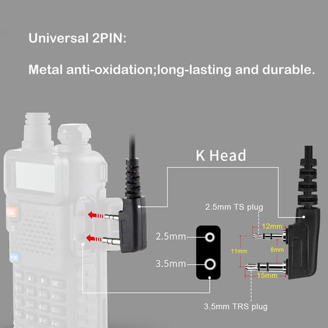 Thumbnail 5 de Retevis Pinganillo Auricular Antirruido PTT 1 pieza