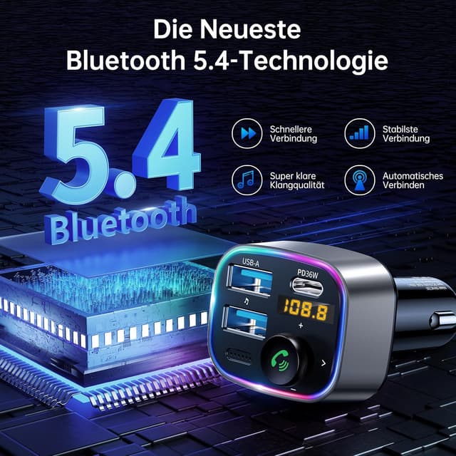 Detalle 2 de Syncwire FM-Transmitter mit Bluetooth 5.4