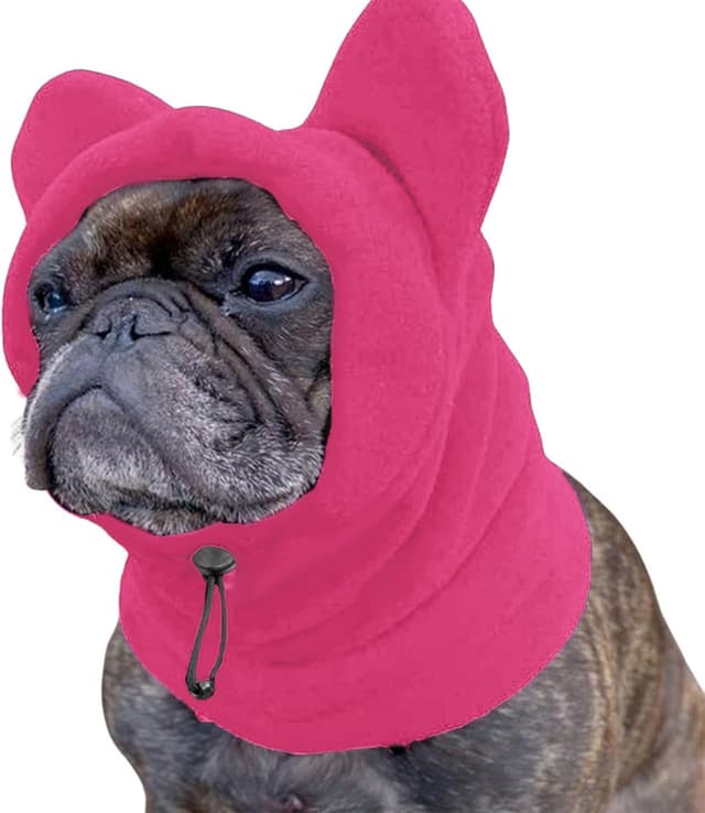 Detalle de BT Bear Dog Winter Hat (Pink, L) with Calming Ears Cover