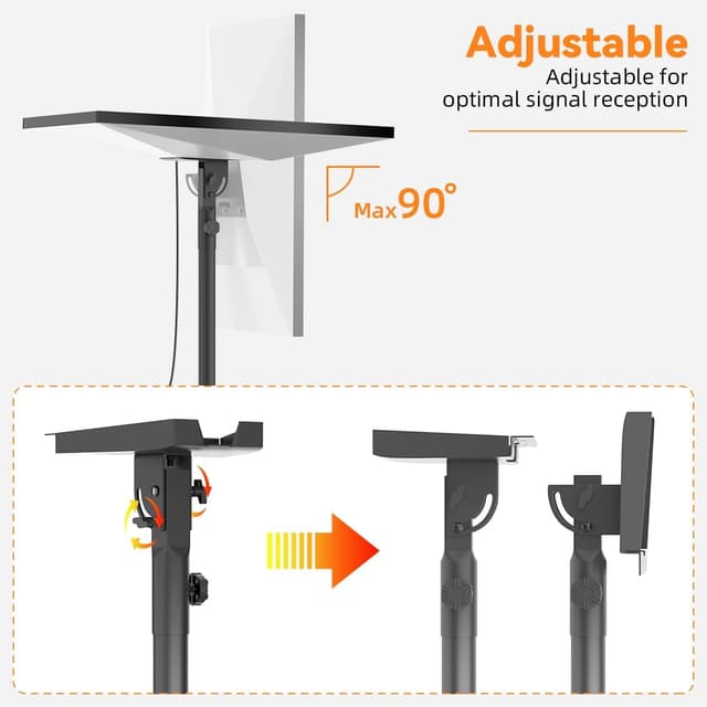 Detalle de futrue-wolker Starlink Gen 3 tripod stand with angle-adjustable mounting kit