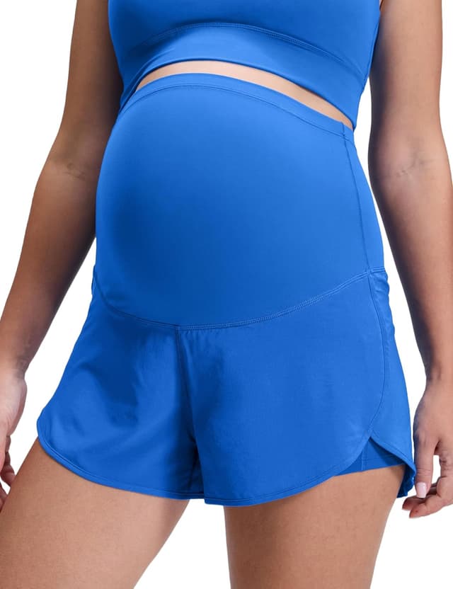 Thumbnail 6 de CRZ YOGA shorts de grossesse 2 en 1 Femmes : sur-ventre séparé, poche et entrejambe 7,6 cm