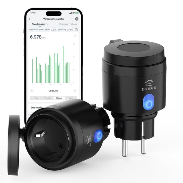 Detalle de EIGHTREE WLAN Steckdose Outdoor IP44 Zeitschaltuhr