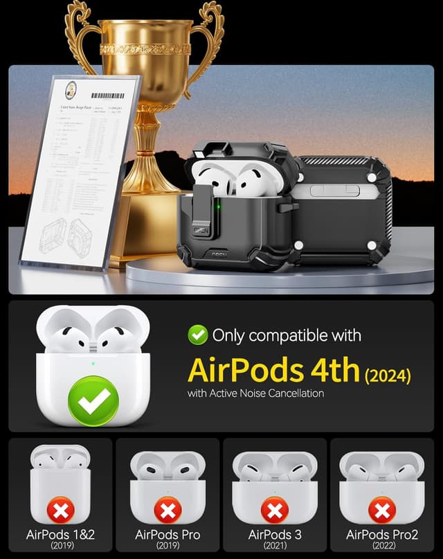 Detalle 2 de Pohgelan AirPods 4th case 1.14 oz