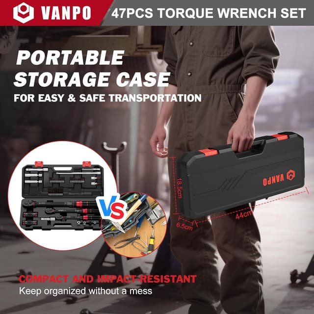 Thumbnail 5 de VANPO Drehmomentschlüssel Set 47tlg
