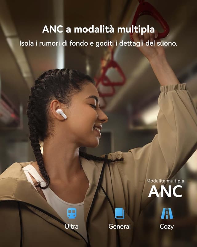 Detalle de HUAWEI FreeBuds SE 4 ANC auricolari Bluetooth 50 ore di autonomia