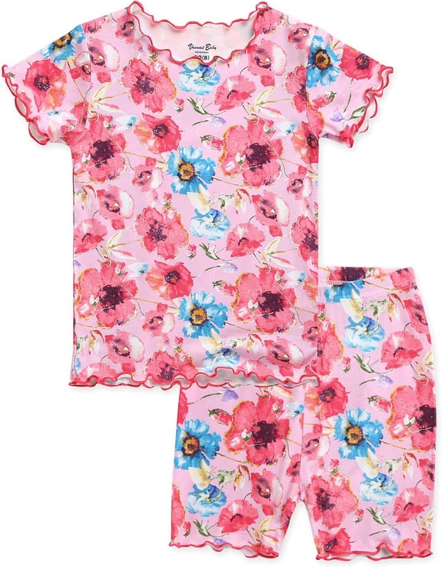 Detalle 2 de VAENAIT Baby toddler sleepwear pajamas (bunny/rabbit & floral) in viscose