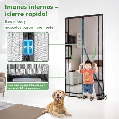 Thumbnail 4 de Sekey 140x220cm mosquitera magnética para puerta