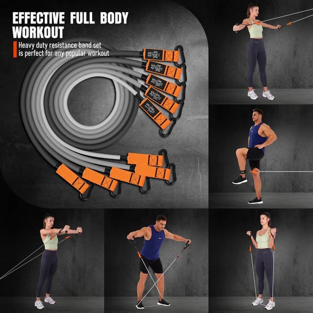 Thumbnail 3 de 175lb Resistance Bands with Handles 🏋️♀