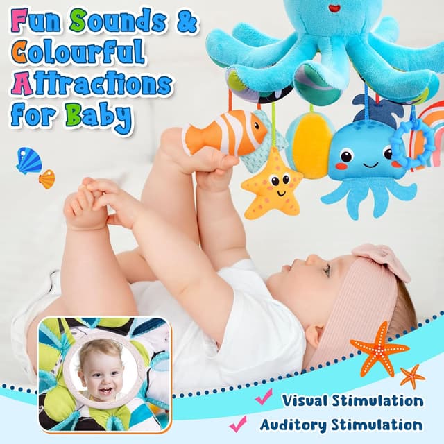 Thumbnail 3 de HappyKidsClub Jouet Pieuvre 0-18 mois