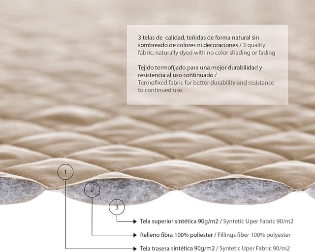 Thumbnail 4 de Textilhome Funda Sofá Chaise Longue Geo Circus 🛋️ 200cm Marfil