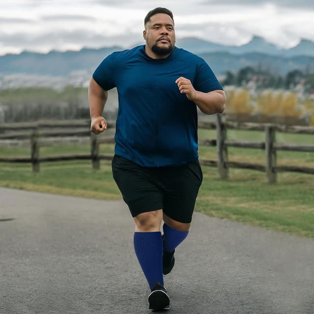 Detalle de PUTUO Chaussettes de contention gros mollet (bas de contention) en grandes tailles – lot de 3 paires