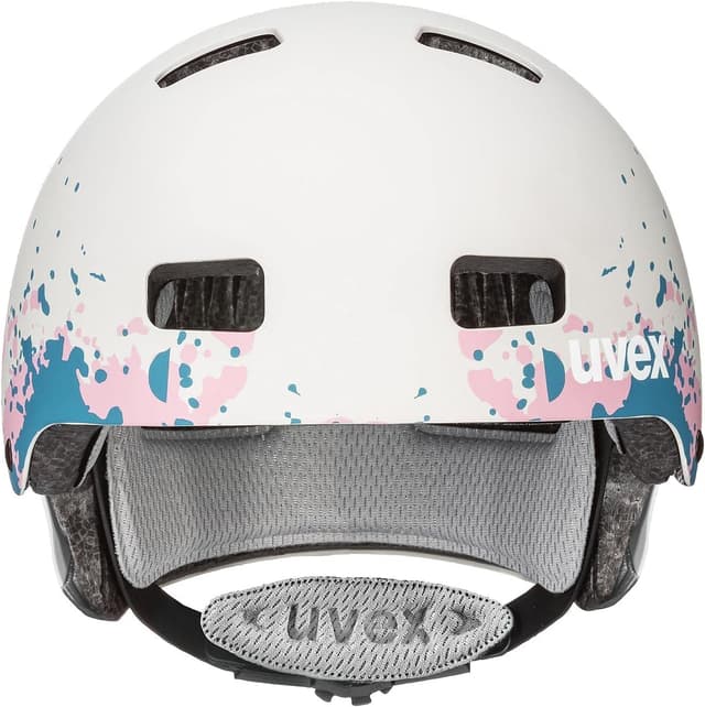 Detalle de Uvex Kid 3 cc Kinder-Fahrradhelm mit uvex IAS Größenanpassung und stoßdämpfendem Innenaufbau