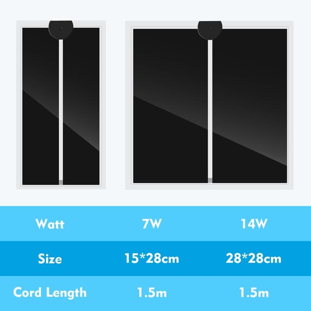 Detalle 2 de Nobleza Graphen Heizmatte Terrarium mit 10-Stufen Thermostat (7 W) – 15 × 28 cm