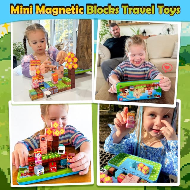 Thumbnail 5 de Mini Magnetic Blocks Travel Set 36 Pieces