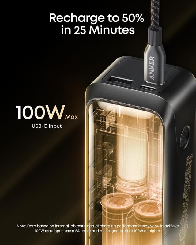 Detalle 2 de Anker Prime Power Bank Black Myth: Wukong Edition (20,100mAh, 220W, 3-Port)