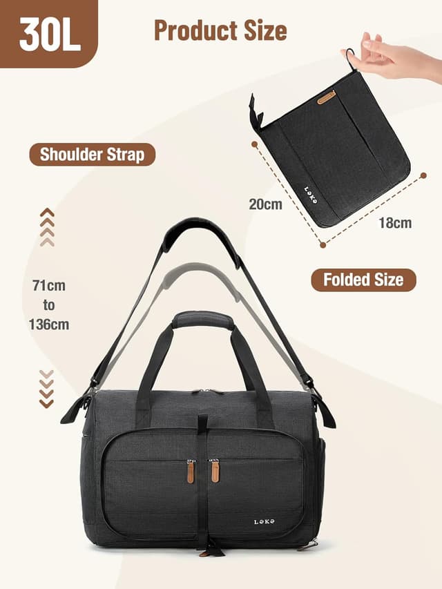 Thumbnail 2 de Lekesky Reisetasche Damen 45x36x20 30L