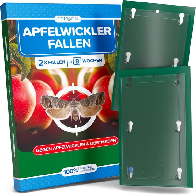 Detalle de Apfelwickler Pheromonfallen (2 Stück) – Pheromonfalle für Apfelbäume zur Befallsermittlung