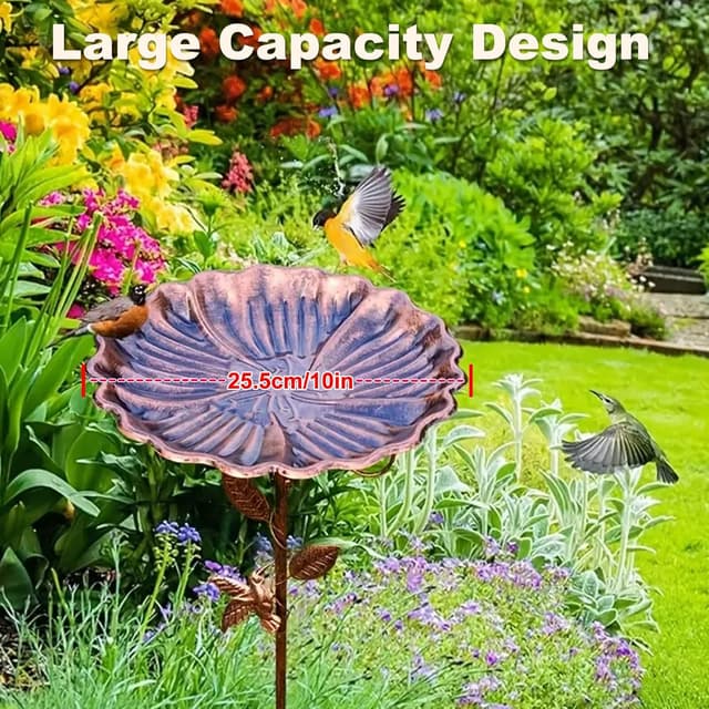 Detalle de Restorgan Vogelbad 35 cm Garten, Metall