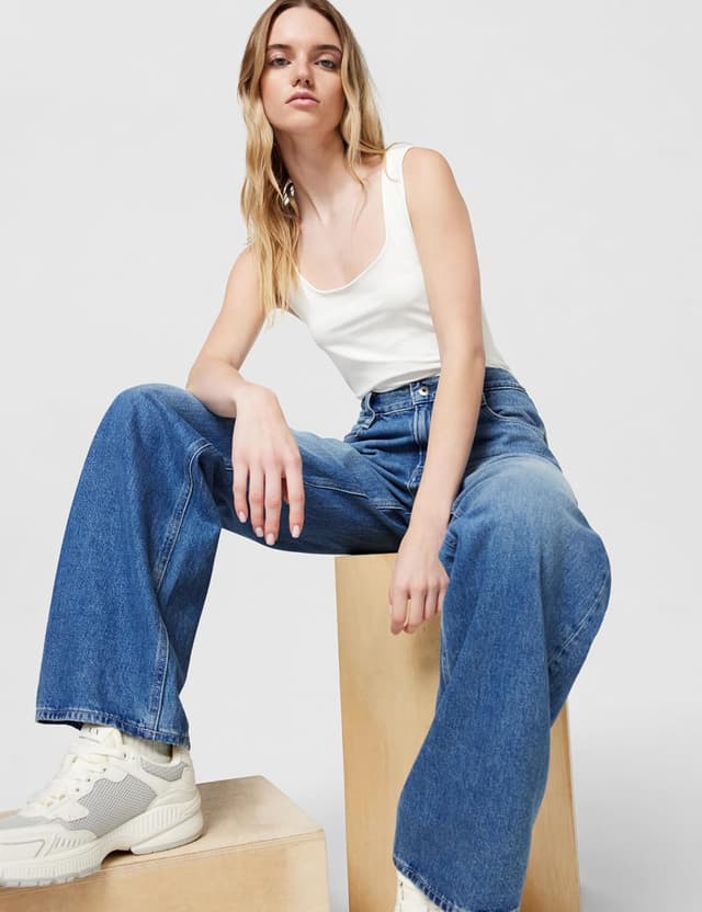 Detalle de G-Star Damen Judee Loose Low Waist Jeans mit Hosenschlitz und Reißverschluss