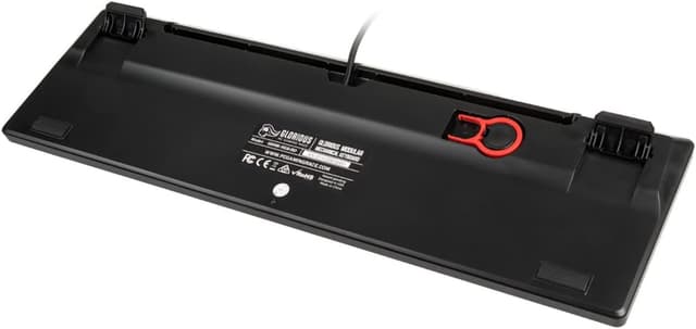 Detalle de GLORIOUS Gaming GMMK Full Size 100% Barebones (cadre uniquement) — clavier mécanique hot-swap RGB par touche en ISO international/Europe, noir