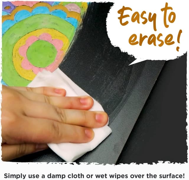 Detalle de Extra Fine Tip Metallic Chalk Pens (10 Pack, 1mm) – Liquid Wet Wipe Markers for Blackboards, Windows & Menus