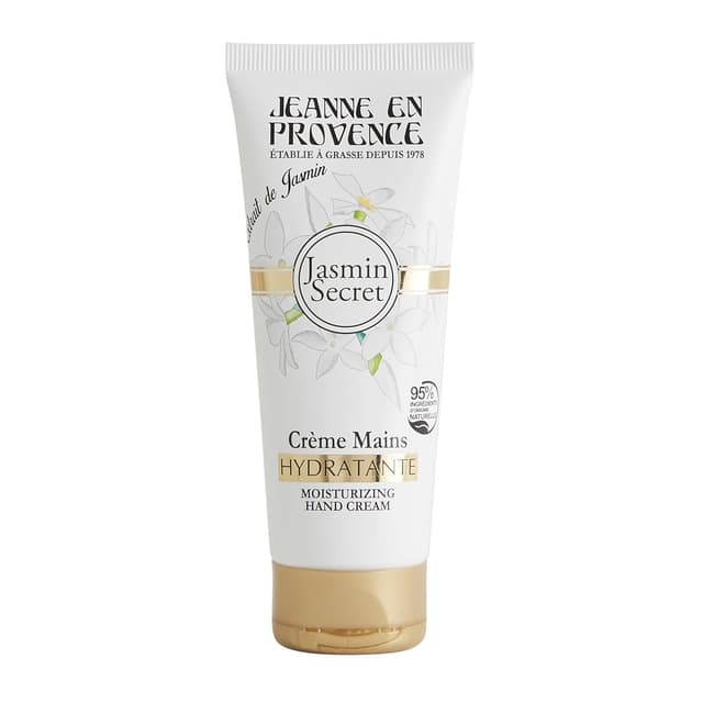 Detalle de Jeanne en Provence Handcreme-Set (3×75 ml) – Eisenkraut Zitrusfrüchte, Jasmin Secret & Divine Olive