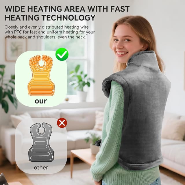 Thumbnail 1 de Olycism Termoforo elettrico 60x85 cm per schiena e collo