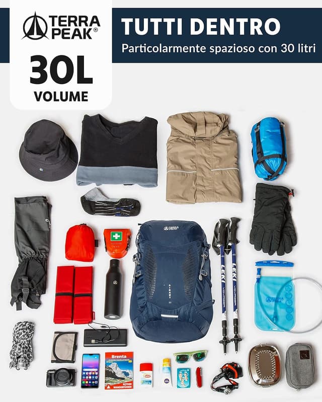 Detalle de Terra Peak Zaino trekking 30 litri