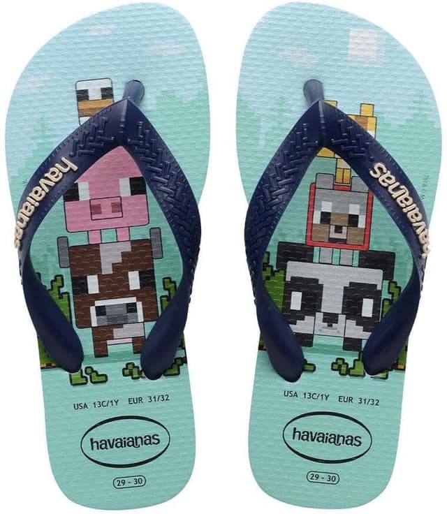 Thumbnail 6 de Havaianas Minecraft (Mini Me) – tongs enfant en caoutchouc, antidérapantes