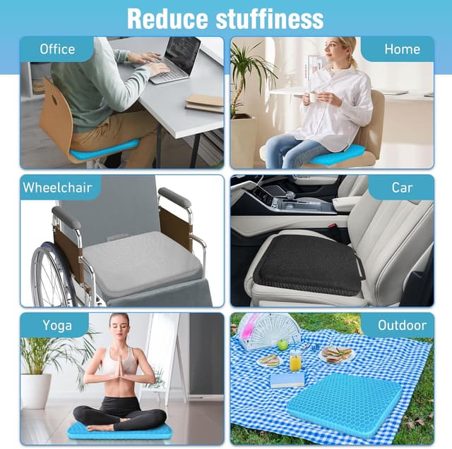 Thumbnail 5 de Vmingo Cojin de Gel para Silla Oficina 44 cm