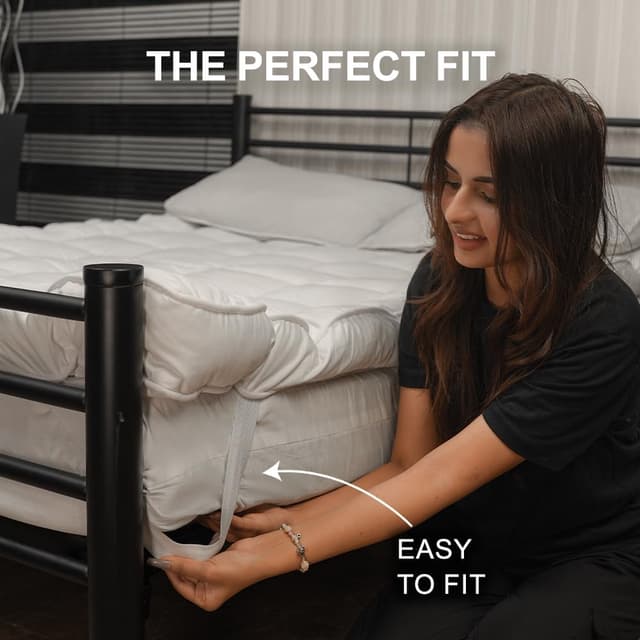 Thumbnail 5 de LOOMERIG Premium Microfiber Mattress Topper 137x190cm