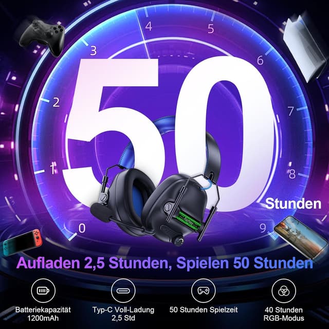 Detalle de FC400 Wireless Gaming Headset 50H Akku