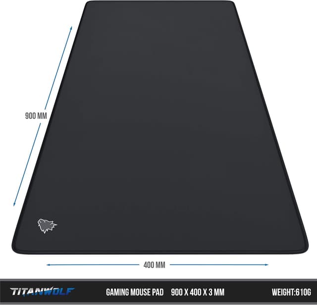 Detalle 2 de TITANWOLF XXL Speed Mouse Mat 900x400mm