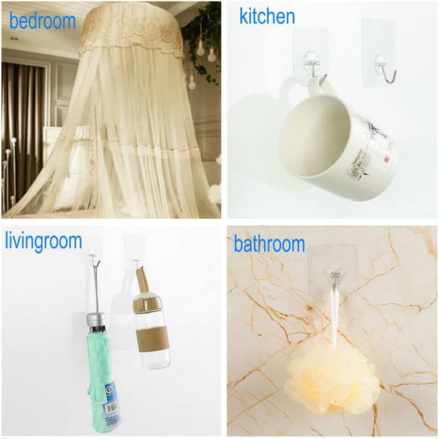 Thumbnail 5 de Jwxstore 24 Pack Adhesive Hooks 33lb max 🏠