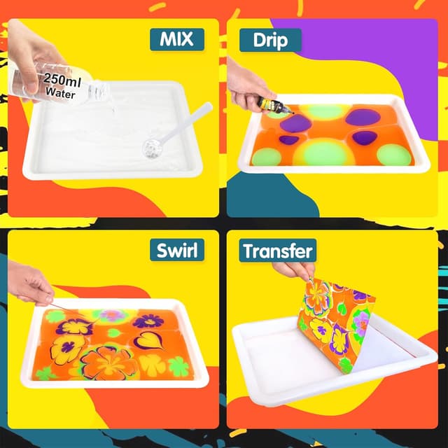 Thumbnail 3 de Coodoo Water Marbling Paint kit for kids 6+ 🎨