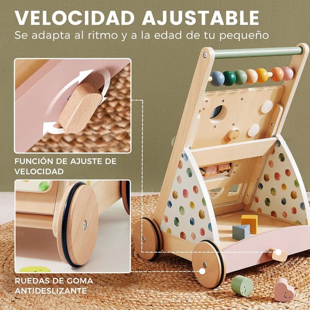 Thumbnail 3 de Tiny Land Andador de madera con velocidad ajustable