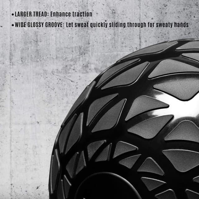 Detalle de Yes4All Palle mediche Slam senza rimbalzo (pesi 4,5–18 kg) in gomma con rivestimento lucido