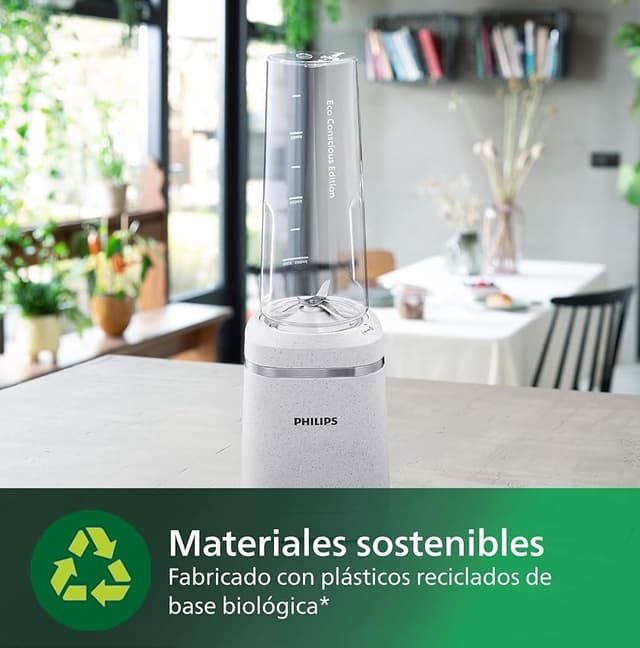 Detalle de Philips Serie 5000 Batidora 1200W, vaso 2L, negro 🍹