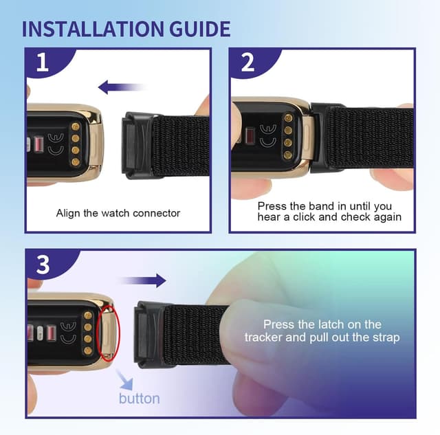 Thumbnail 2 de Ecogbd Nylon Replacement Strap for Fitbit Luxe